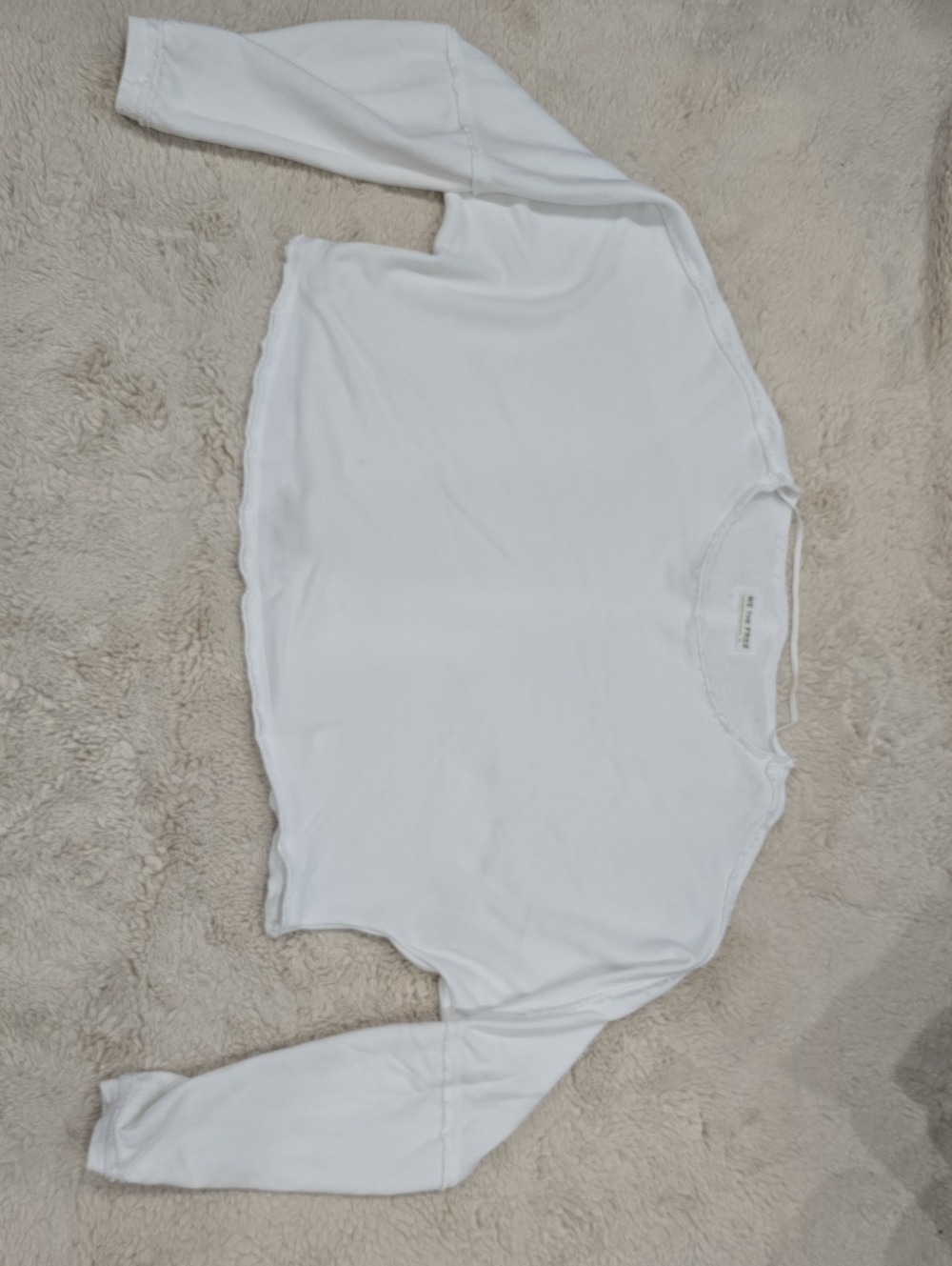 We The Free White Long Sleeve Crewneck Top
